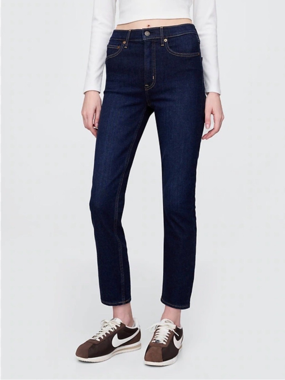 GAP HIGH RISE VINTAGE SLIM JEANS DARK WASH WOMENS SZ 30